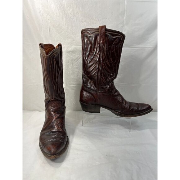 Vintage Acme Thunderbird Cowboy Boots Brown Men Size 9 - Picture 10 of 15